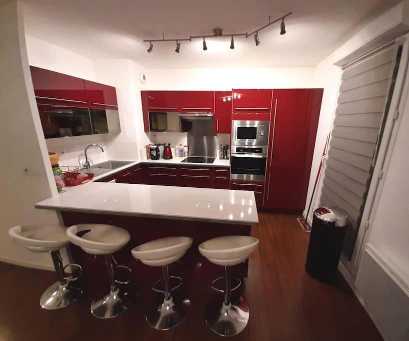 Joli Appartement Avec Jardin Et 2 Parkings Prives Аржантьой Екстериор снимка